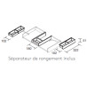 Meuble de salle de bain SPIRIT 600 3 tiroirs métalliques NOYER MAYA - SALGAR 102758