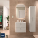 Meuble de salle de bain 2 tiroirs UNIIQ 600 nata - SALGAR 96599