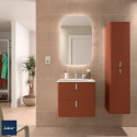 Meuble de salle de bain 2 tiroirs UNIIQ 600 terracota - SALGAR 96611