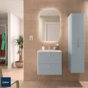 Meuble de salle de bain 2 tiroirs UNIIQ 600 blue fog - SALGAR 96616