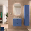 Meuble de salle de bain 2 tiroirs UNIIQ 600 azul altamar - SALGAR 96618