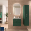 Meuble de salle de bain 2 tiroirs UNIIQ 600 royal green - SALGAR 96619