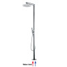 Colonne de douche extérieure à mitigeur double progressif chromé NEK - Bossini L00379030