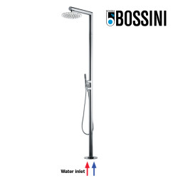 Colonne de douche extérieure à mitigeur double progressif chromé NEK - Bossini L00380030