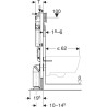 Bâti-support Duofix pour WC suspendu , avec réservoir à encastrer Sigma, autoportant - Geberit 111.333.00.5