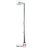 Colonne douche pour piscine 2 mitigeurs progressifs chromé NEK - Bossini L00382030