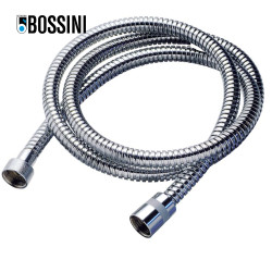 Flexible laiton 125cm double agrafage 1/2” x 1/2” FF chromé - Bossini A03045B030