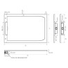 Receveur extra-plat 120x80 Kineline BPC gris pierre - KINEDO RD2002P 