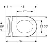 Pack WC suspendu à fond creux Renova - Geberit 500.699.01.1