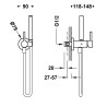 Mitigeur encastrable pour bidet ou wc Acier - TRES 134123AC