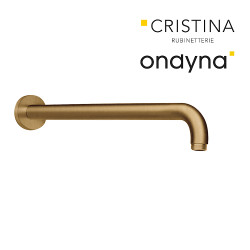 Bras de douche rond 35 cm vieux bronze mat - CRISTINA ONDYNA PD41193