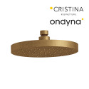 Pomme de douche laiton ronde Ø 19 cm vieux bronze mat - CRISTINA ONDYNA PD01493