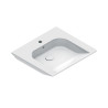 Vasque confort pmr 60x55 céramique blanc brillant - CRISTINA ONDYNA CT605501 