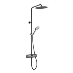 Colonne de douche porte savon omega métal brossé - CRISTINA ONDYNA OG48777 