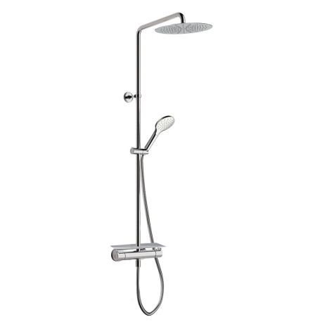 Colonne de douche thermo pomme rond 25 chrome - CRISTINA ONDYNA OG48851 