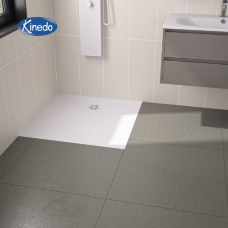 Receveur extra-plat 80x80 kineone blanc - KINEDO RD980