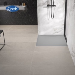 Receveur extra-plat 90x90 Kineline BPC Gris pierre - KINEDO RD321P