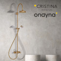 Colonne de douche chambord retro complete vieux bronze mat - CRISTINA ONDYNA CH17393 