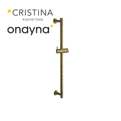 Barre de douche seule 60 cm vieux bronze - CRISTINA ONDYNA PD07093 