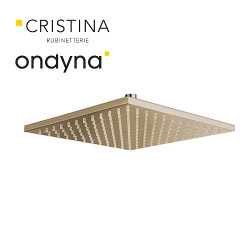 Pomme de douche carree 30x30 laiton vieux bronze mat - CRISTINA ONDYNA PD55793 