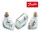 Kit X-TRA gauche pour radiateurs ou décors- CHROME - DANFOSS - 013G4004