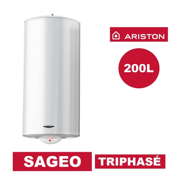 Chauffe-eau électrique horizontal bas Sagéo 100 l - Ø 560 mm