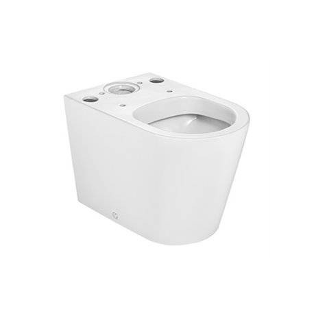 Cuvette de WC compacte Round à évacuation duale adossée au mur INSPIRA - ROCA A342528000