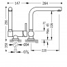 Mitigeur évier RABATTABLE - TRES 030335NM