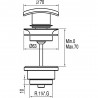 Bonde SIMPLE‑RAPID CUADRO‑TRES 70x70 mm CLICK‑CLACK - TRES 107940