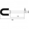 Balayette wc (pour réf.: 200.636.10, 202.636.11, 200.636.11) - TRES 9120063690