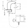 Robinet électronique de lavabo une seule eau Actionné par capteur infrarouge - TRES 19260603