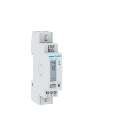 COMPTEUR MONO 40A MODBUS MID - GESTION DU BATIMENT HAGER ECR140D