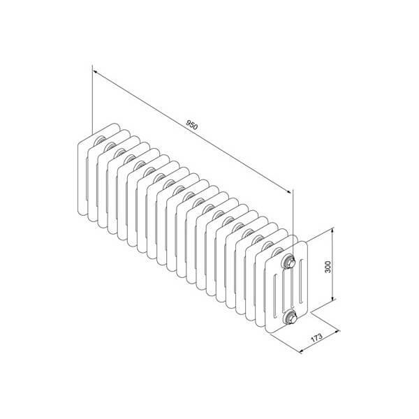 Radiateur Acova VUELTA - radiateur electrique horizontal TMC/GF
