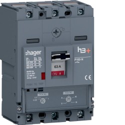 Disj.h3+P160 TM 3x63A 25kA - APPAREILLAGE DE TETE HAGER HHS063DC