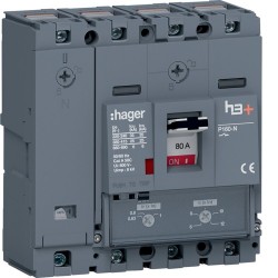 Disj.h3+P160 TM 4x80A 25kA - APPAREILLAGE DE TETE HAGER HHS081DC