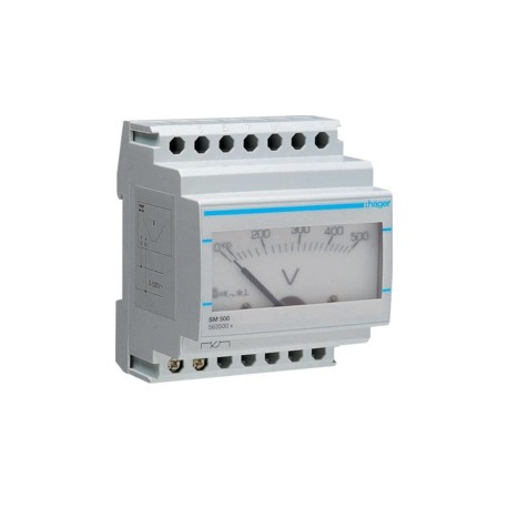 Voltmètre analogique 500V - COMMANDE SIGNAL HAGER SM500