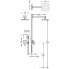 Kit de douche encastré LOFT avec fermeture et régulation du débit - TRES 20018002