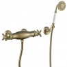 Douche thermostatique Douchette à main anticalcaire avec support orientable. Flexible double agrafage - TRES 24216409LV