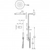 Kit de douche thermostatique électronique et encastré SHOWER TECHNOLOGY avec contrôle électronique compris (blanc) - TRES 092865