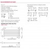 Radiateur chauffage central ACOVA - FASSANE Pack horizontal 1480W VSXD-074-120