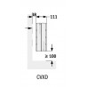 Radiateur chauffage central ACOVA - FASSANE Pack plinthe 570W CVXD-014-200