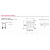 Radiateur chauffage central ACOVA - CLARIAN Vertical simple 3200W RX04-250-080