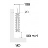 Radiateur chauffage central ACOVA - KEVA horizontal double 1726W VKD-072-120