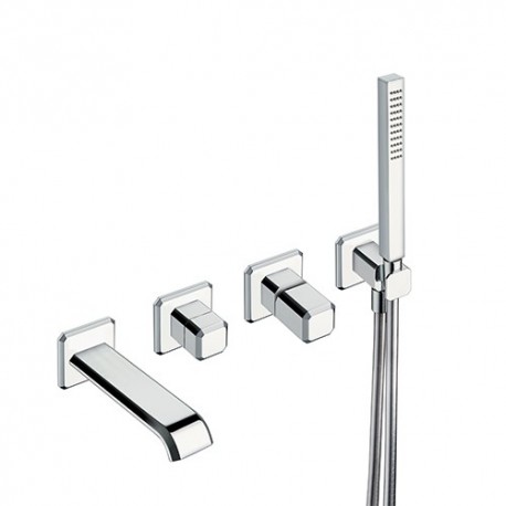 FACADE MITIGEUR ENCASTRE BAIN DOUCHE ITALY POIGNEE CHROME EX IT108 - CRISTINA ONDYNA IT10251