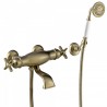 Ensemble rétro Bain‑douche thermostatique Laiton Vieilli TRES CLASIC - TRES 24217409LV