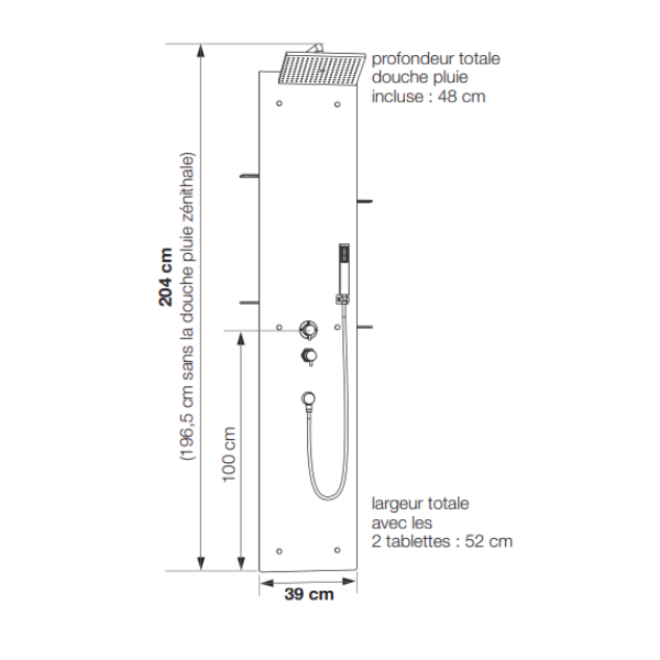 Schéma de la colonne Aquaglass n°2