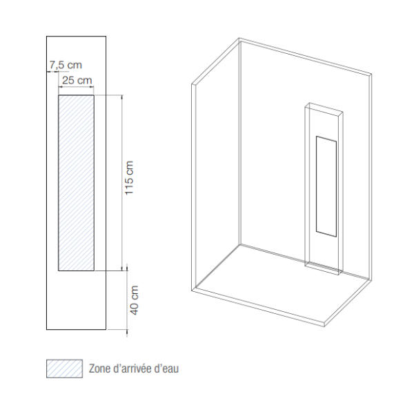 Schéma de la colonne Aquaglass n°1