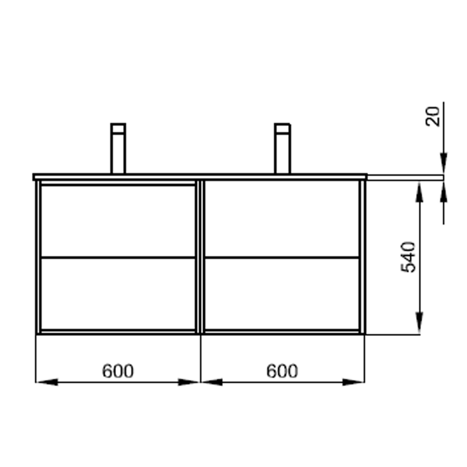 Meuble salle de bain Blanc mat et lavabo 1200 OPTIMUS - 87821 SALGAR - Vita  Habitat