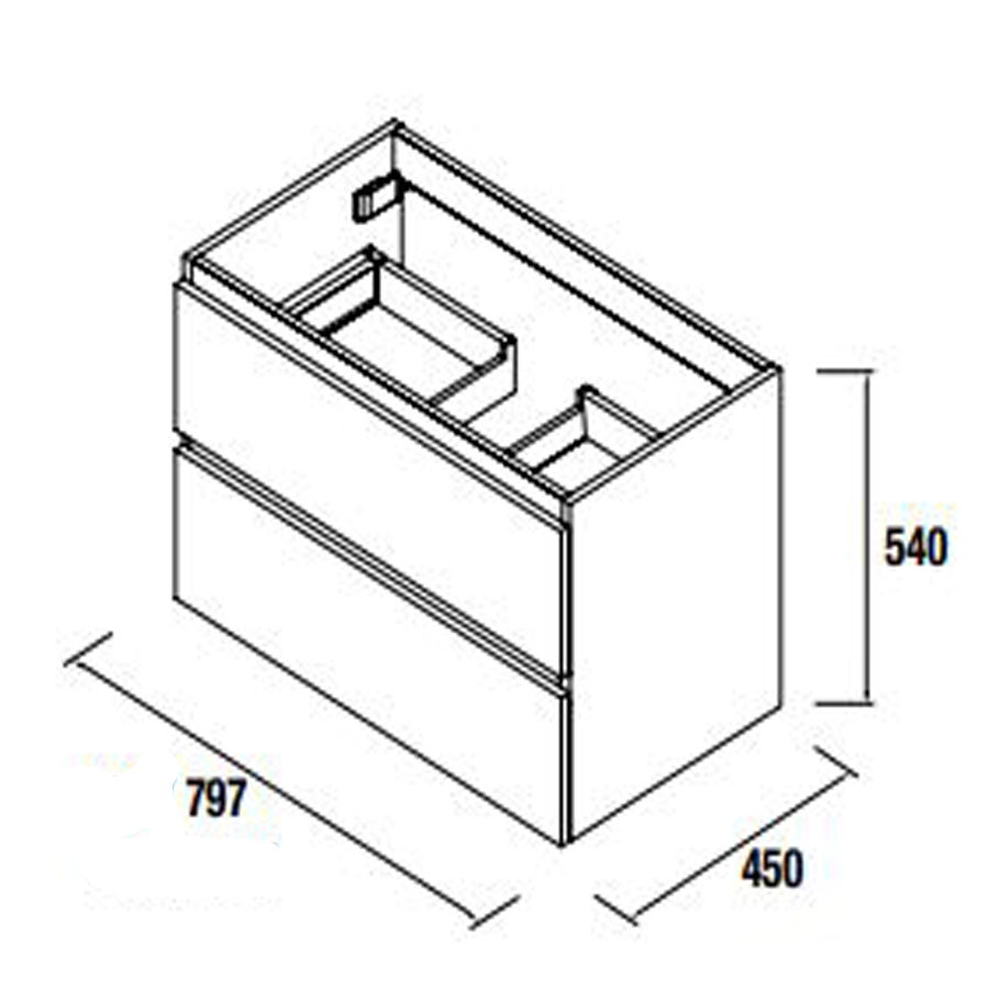 dimensions meuble de salle de bain salgar 22804